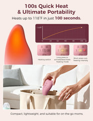 Momcozy Warming Lactation Massager Pro memory function saves preferred heat and mode
