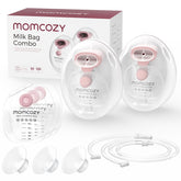 Momcozy wearable milk collection cups pack for hands free pumping and convenience