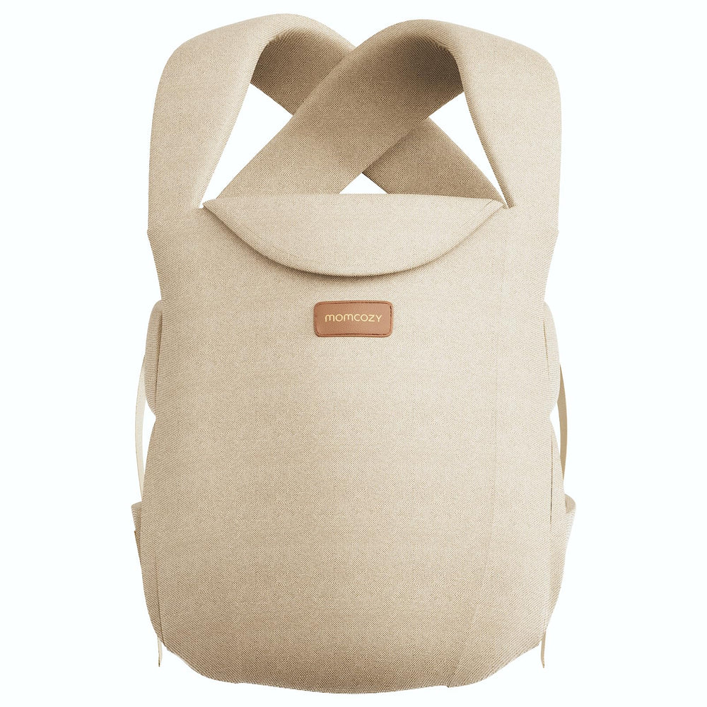Momcozy WeeSnug secure-fit 7-25lbs keeps baby snug for calm, content days.