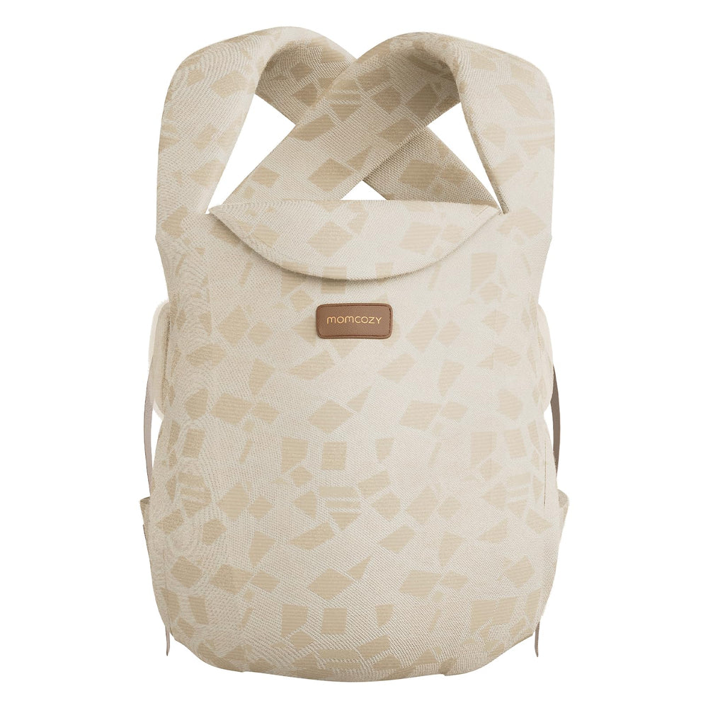 Momcozy WeeSnug shoulder strap close-up highlighting padded comfort for longer wear.