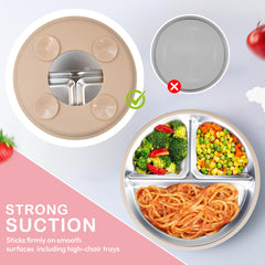 Momera durable, drop-resistant toddler dining set withstands active self-feeding.