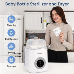 MOMFANN 19 Min Bottle Washer compact design supports quick bottle cleaning in busy kitchens