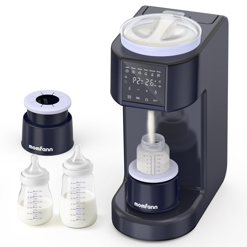 MOMFANN automatic formula maker top view for quick, consistent bottle prep.