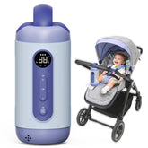 MOMFANN rechargeable hands-free rocker attached to a stroller for on the go soothing