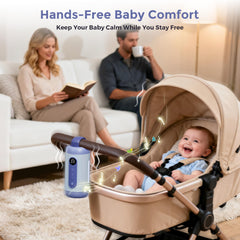 MOMFANN sleep soother showing 6 level vibrations for customizable comfort