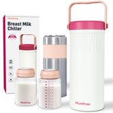 Momfree 22oz portable breast milk cooler with 360° cooling keeps milk fresh up to 24 hours.