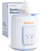 Momfree bottle warmer front view shows compact home-use design for easy access