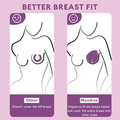 Momfree breast therapy packs heated for warm therapy supporting let-down.