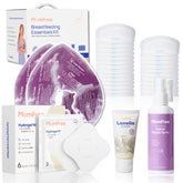 Momfree breastfeeding essentials kit closeup—complete nursing set for comfort.