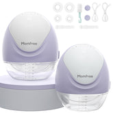 Momfree wearable hands-free breast pump on the go supports discreet pumping during busy days