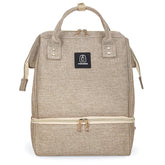 MOMIGO breast pump backpack showing portable design for on-the-go pumping