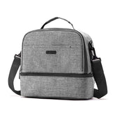 MOMIGO breast pump bag front view highlights portable design for busy moms on the go.