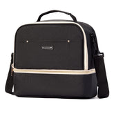 MOMIGO breast pump bag front view shows portable design for on-the-go pumping.