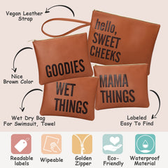 MOMINSIDE packing pouches keep baby items organized in bags