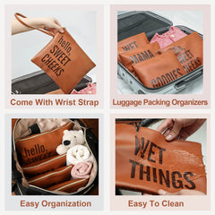 MOMINSIDE wet bags set shows waterproof nylon for mess-free storage