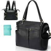 MOMINSIDE Diaper Bag Tote front view showing roomy storage for baby essentials.