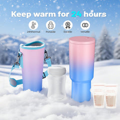 MOMJOY cooler lid with secure seal for spill-free transport.