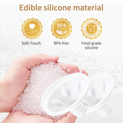 Momlacto cushion edge seal demonstrates complete rim coverage for secure fit