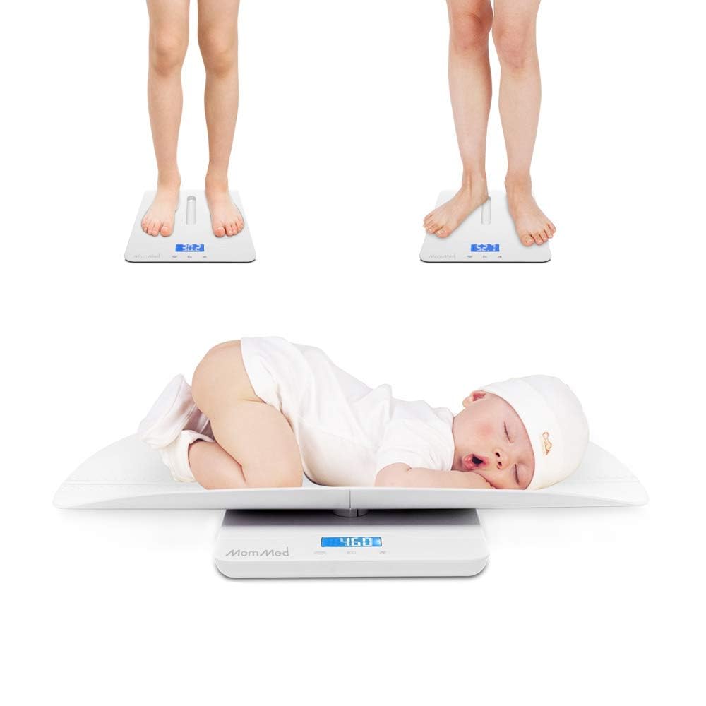MOMMED MomMed Baby Scale display and hold feature freezes weight for easy reading.