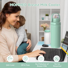 MomMed rapid 43°F cooling in 1 hour for freshly pumped milk.