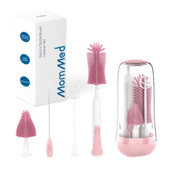 MOMMED electric bottle brush full setup with four heads for versatile cleaning
