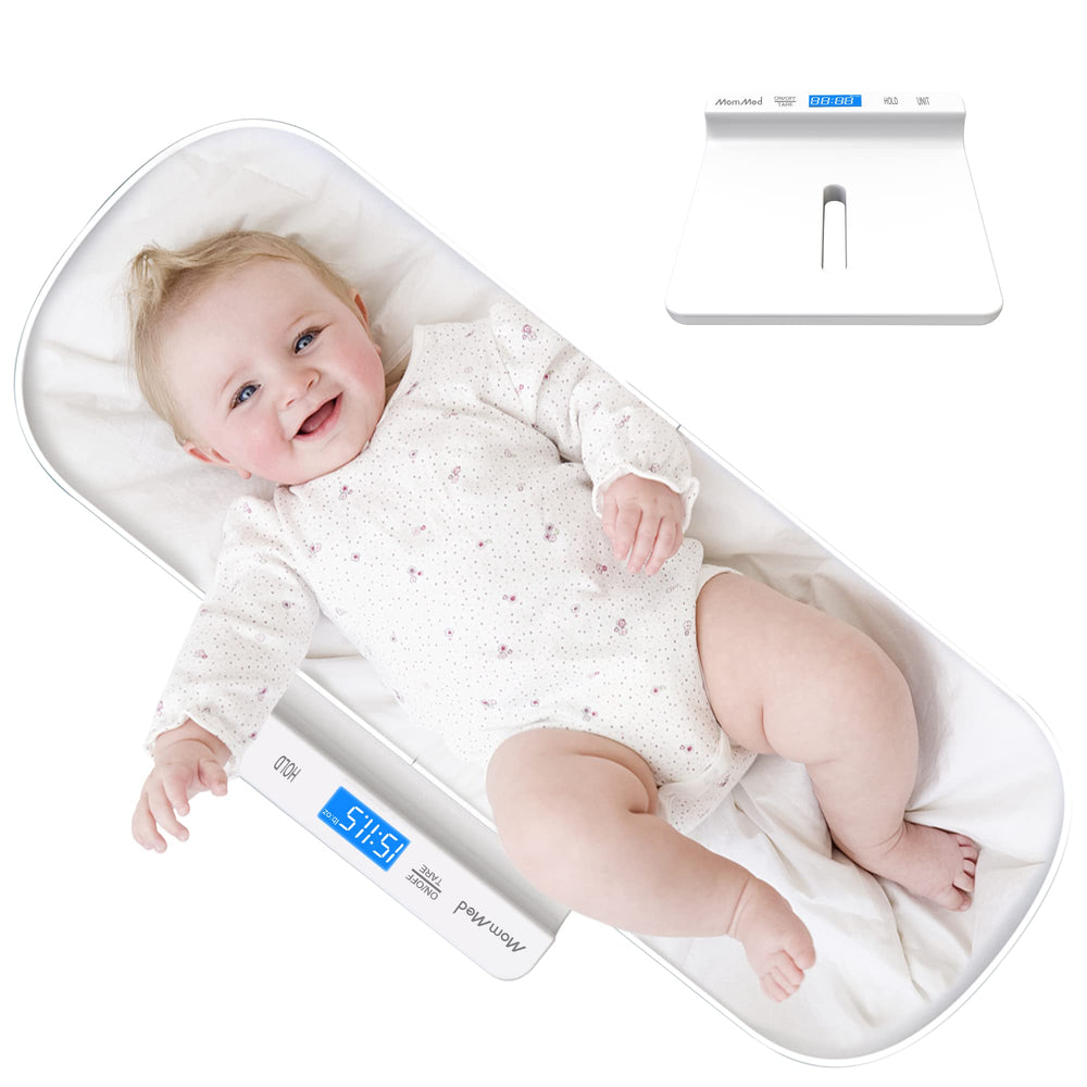 MOMMED Pet Scale with blue backlight enables clear night-time readings for pets.