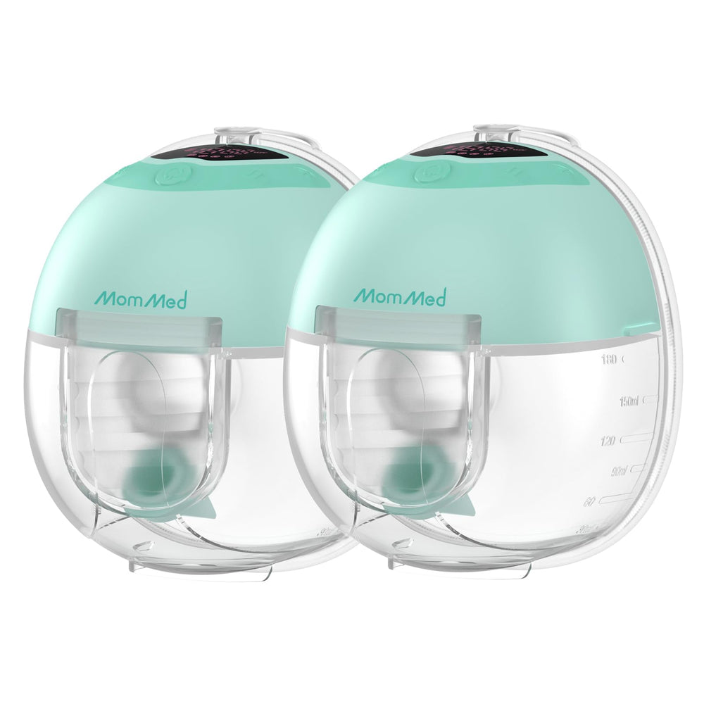 MomMed S33 wearable breast pump quietly enabling discreet pumping under clothing