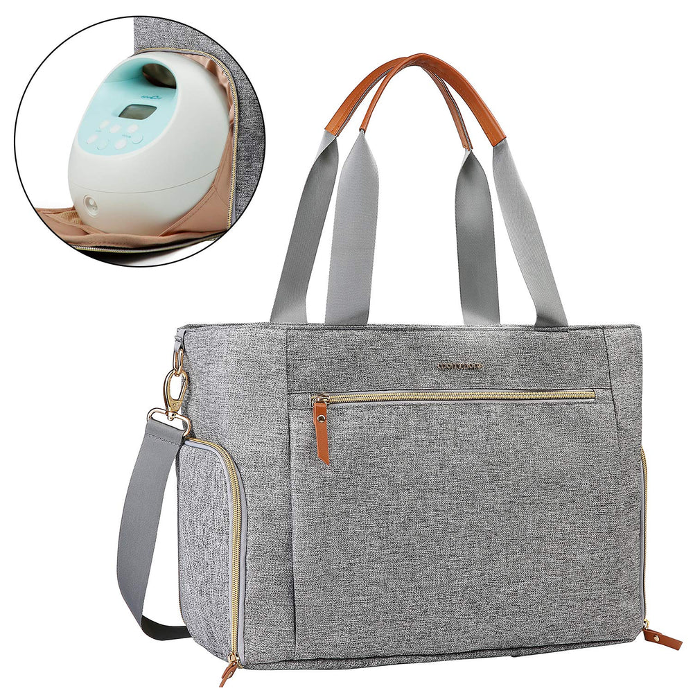 mommore breast pump bag front view showing sleek, durable design ideal for on-the-go pumping
