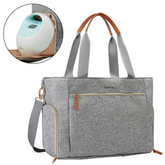 mommore breast pump bag front view showing sleek, durable design ideal for on-the-go pumping