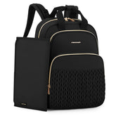 mommore diaper bag backpack front view quilted design offers stylish organization