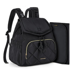 mommore diaper bag backpack front view shows compact design for everyday travel