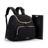 mommore diaper bag small backpack with quilted design for stylish everyday use