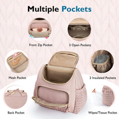 mommore diaper bag small stroller strap integration enables hands-free navigation through stores