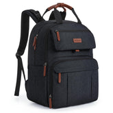 mommore expandable diaper bag backpack showing 26L to 32L capacity for two kids