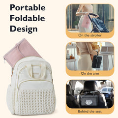 mommore portable changing pad expanded to 35-45 inches supports growing babies