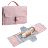 mommore portable changing pad with open-pocket layout keeps diapers and essentials organized on the go
