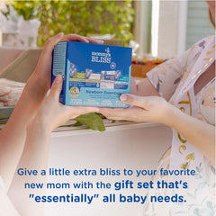 Mommy's Bliss Gripe Water Original bottle back highlights organic extracts for fussiness relief