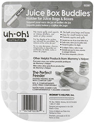 Mommy's Helper holder in use prevents spills during snack time