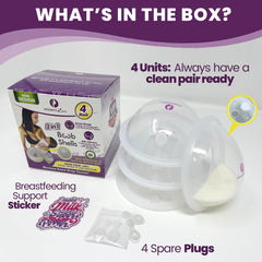 Mommyz Love breast shells milk catcher pack side highlights comfortable lightweight fit