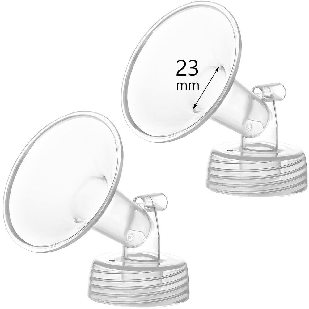 Momstouch 23mm flange for Spectra S1/S2 provides a secure, comfortable pumping fit.