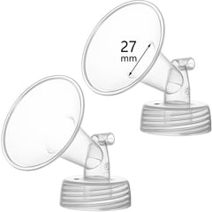 Momstouch 27mm wide-mouth flange for S1/S2 compatibility for comfortable feeding sessions