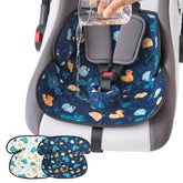 MOMSYLA waterproof piddle pads carseat cover on-the-go protects seats during outings.