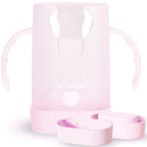 MOMUSE Dual-Lid Pouch Holder front view shows grip-friendly design for easy self-feeding