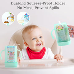 MOMUSE pouch holder large capacity demonstrates compatibility with various pouches.