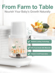 MOMYEASY two-layer steamer basket enables batch steaming of veggies and proteins.