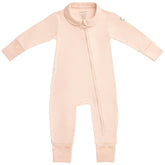 MON CHOU convertible footie pajamas bloom collar for gentle all-night comfort.