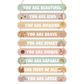 MONALET boho wall art collection with nine wooden signs for bright inspirational vibes.