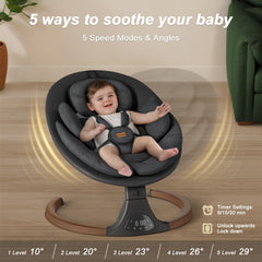 Monamii Baby Swing remote control panel enables easy operation