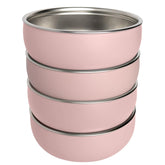 Monkey Proof non-toxic stainless bowl five-inch highlighting durable, mess-free feeding for kids