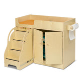 Monläurd birch baby-changing-table front view showing stable design for diaper changes.